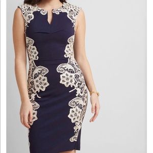 Embellished Sheath Dress with Stretch Size 12